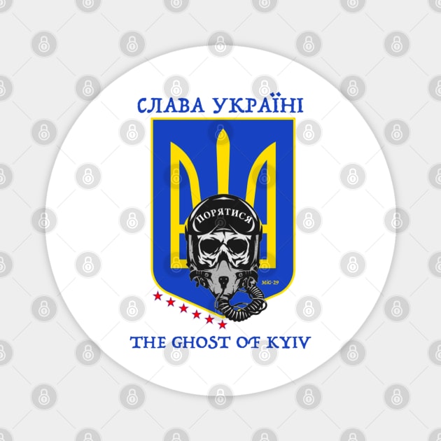 THE GHOST OF KYIV Magnet by The New Politicals